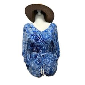 REVERSE | Romper Coverup | M | Blue